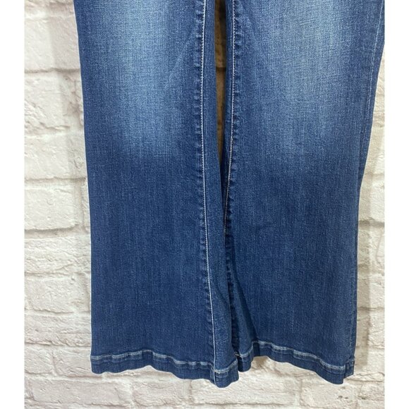 American Eagle Jeans Womens Size 14 Super High Rise Flare Stretch Denim - Picture 4 of 13